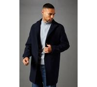Burton Navy Signature Funnel Neck Wool Blend Coat navy M