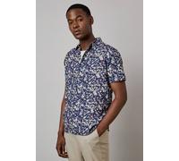 Burton Navy Sunset Camo Print Short Sleeve Shirt navy XL