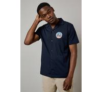 Burton Navy Sunset Logo Short Sleeve Shirt navy XL