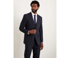 BURTON Navy Tailored Fit Essential Suit Jacket 36R
