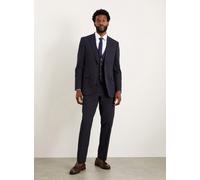 BURTON Navy Tailored Fit Essential Suit Trousers 34R