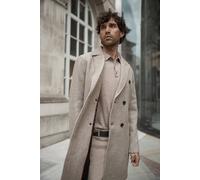 Burton Neutral Double Breasted Wool Blend Coat neutral S