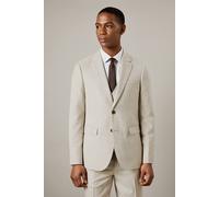 Burton Neutral Semi Plain Slim Fit Suit Jacket neutral 46R