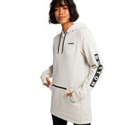 Burton Oak Long Hoodie stout white heather M