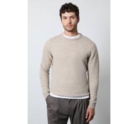 Burton Men's Oatmeal Soft Crew Neck Jumper | Size: XL
