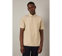 Burton Men's Off White Brick Textured Polo Shirt in Off-White | Size: Small Burton Off-White S
