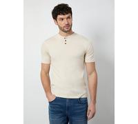 BURTON Off White Grandad Neck T Shirt S