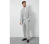 Burton Pale Grey Tailored Fit Suit Trousers In Light Grey light grey