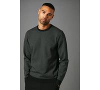 Burton Patterned Crew Neck Jumper In Black black XXL