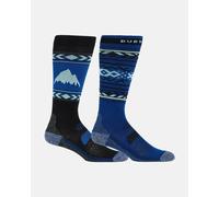 Burton Performance Lightweight Socks Black Ultra Blue Women (2 Pairs) - M-L