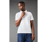 Burton Polo Shirt Mens White Regular Fit Short Sleeve Versatile Casual