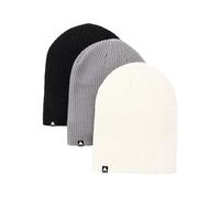 Burton Recycled DND Beanie - 3 Pack, True Black/Sharkskin/Stout White, One Size