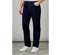 Burton Men's Rinse Wash Stretch Straight Fit Jeans in Dark Blue | Size: 30R Burton Dark Blue 30R