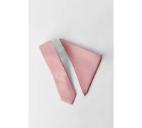 Burton Rose Pink Textured Tie And Pocket Square rose pink One Size