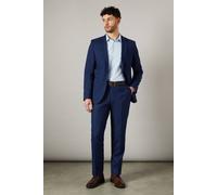 Burton Royal Blue Tailored Fit Sharkskin Suit Trousers blue 32R