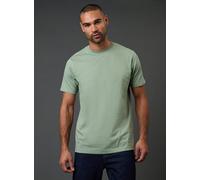 BURTON Sage Green Plain Crew Neck T-Shirt XL