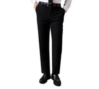 Burton Slim Fit Black Essential Suit Trousers, 36R, Black