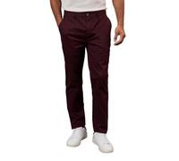 Burton Slim Fit Chino Trousers, 36S, Burgundy