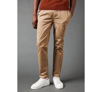 Burton Men's Slim Fit Chino Trousers in Stone | Size: 30R Burton Stone 30R