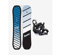 Burton Smalls Flat Top Snowboard blue black + Smalls Re:Flex bindings black Kids - 142
