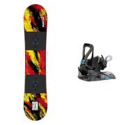Burton - Snowboard binding - Snowboard Set Grom Ketchup/Mustard 2024 - Red Red M.S