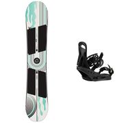 Burton - Snowboard Bindings - Snowboard set Rewind 2024 for Women in Nylon - Black Black S.M.L.XL