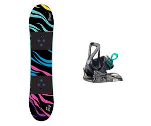 Burton - Snowboard - Snowboard Set Mini Grom 2024 in Wood - Black Black 80 cm.90 cm.100 cm