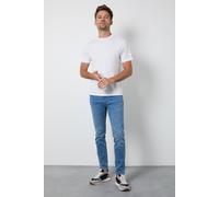 Burton Stone Wash Skinny Fit Jean In Blue blue