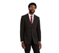 Burton Tailored Fit Black Essential Suit Jacket, 38R, Black