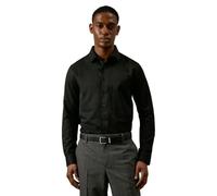 Burton Men's Tailored Fit Herringbone Weave Long Sleeve Shirt in Black | Size: 16.5 in Burton Black 16.5 in