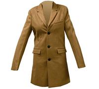 Burton Tailoring Wool Mix Camel 3/4 Length Camel Coat Single Breasted (Medium)