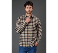 Burton Tan Check Long Sleeve Shirt tan M