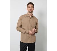 BURTON Taupe Long Sleeve Linen Shirt M
