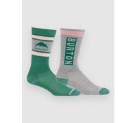 Burton Weekend Midweight Socks 2 Units Grey EU 30-32 Boys,Girls