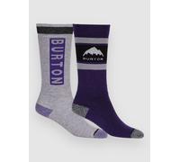 Burton Weekend Midweight Socks 2 Pairs Grey,Purple EU 30-32 Girl