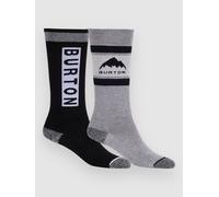 Burton Weekend Midweight Socks 2 Pairs Black,Grey EU 27-29 Boys,Girls