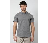 Burton White Geometric Print Short Sleeve Shirt white M