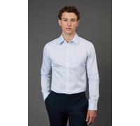 Burton White Geometric Print Slim Fit Long Sleeve Shirt white 17 in