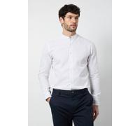 Burton White Oxford Grandad Long Sleeve Shirt white L