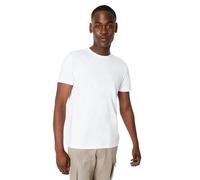 Burton White Plain Crew Neck T-Shirt, XL, white