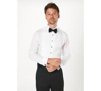 BURTON White Pleat Front Slim Fit Long Sleeve Dress Shirt 17.5