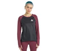 Burton Women's Roadie Base Layer Tech T-Shirt, UK 8 Black/Almandine