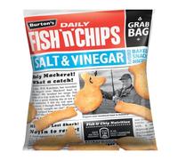 Burtons Fish & Chips Salt & Vinegar (30 x 40g Grab Bag)