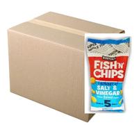 Burton's Fish & Chips Salt & Vinegar Delicious Baked Snack Treat | abFinds Mug (16 Pack)