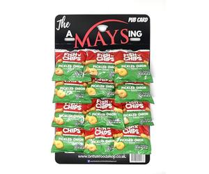 Burtons Fish 'n' Chips on 'The AMaysing' Pub Card, 12 Pack - Pickled Onion