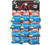 Burtons Fish n Chips Salt & Vinegar 12 x 25g on 'AMaysing' Pub Card