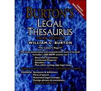 Burton's Legal Thesaurus, 3rd Edition