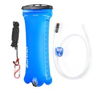 Burtrail Gravity Water Bag,Compatible with Sawyer,LifeStraw and Other Water Filter Straw,Personal and Small Group Camping Hiking Backpacking Hydration Choice,Foldable,3L