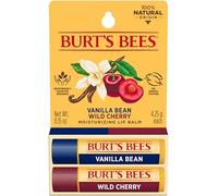 Burts Bees 100% Natural Lip Balm, Wild Cherry and Vanilla Bean Blister Box, 0.3 Ounce, 2 Count by Burt's Bees