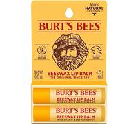 Burt's Bees 100% Natural Moisturizing Lip Balm, Beeswax, 2 Tubes in Blister Box